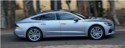  ??  ?? IN TRIM: The ‘yacht-like’ second-generation A7 is slightly shorter than before at just under 5m.