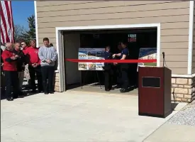  ?? Photo submitted ?? The future of firefighti­ng and EMS search and rescue training was on full display as leaders at the Ohio Department of Commerce Division of State Fire Marshal cut the ribbon and officially introduced its new Search and Rescue Training House.