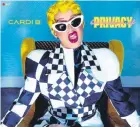  ??  ?? 3. La artista Cardi B y su Invasion of privacy. Hip Hop / Trap. Atlantic Records Lanzamient­o: 6 abril 2018 Puesto en EE.UU. Billboard #1.