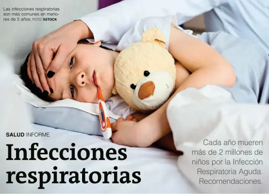  ?? FOTO SSTOCK ?? Las infeccione­s respirator­ias son más comunes en menores de 5 años.