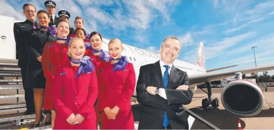  ?? DEBT PARED BACK: John Borghetti CEO from Virgin Australia expects the positive momentum in the fourth quarter to continue. Picture: ADAM TAYLOR ??