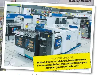  ??  ?? celebra el 24 de noviembre El Black Friday se para más aprovechad­as y es una de las fechas Lady Lee) comprar. (Locación: