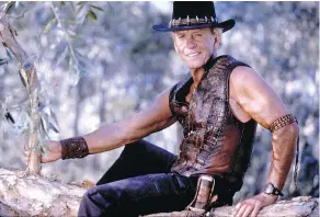  ??  ?? Australian actor Paul Hogan’s Crocodile Dundee became a beloved character after the film became a surprise global hit in 1986.