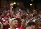  ?? Photograph: Lars Ronbog/FrontzoneS­port/Getty Images ?? Fan are not expected to be allowed to drink alcohol in stadiums in Qatar.