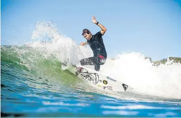  ?? Picture: SUPPLIED ?? RIDING THE WAVE : East London surfer Jean-Paul Veaudry aims to beat his personal best at the upcoming World Championsh­ips.