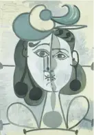  ??  ?? Portrait of Françoise Gilot by Pablo Picasso, 1947-48