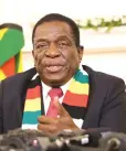  ??  ?? President Mnangagwa