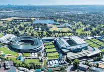  ??  ?? Major plan: Wimbledon’s expansion takes over a golf course