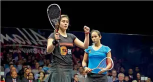  ?? — Supplied photo ?? Nour El Sherbini after her win over Nouran Gohar in the Allam British Open.