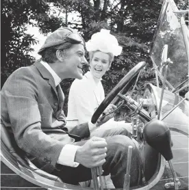  ?? C. Maher/Daily Express/Hulton Archive/Getty Images/TNS ?? ■ Actor Dick Van Dyke and British actress Sally Ann Howes are seen Aug. 1, 1967, on the set of musical adventure fantasy film “Chitty Chitty Bang Bang.” Howes has died at age 91.