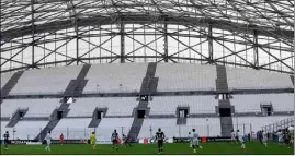  ?? (Photo PQR/La Provence) ?? Un sursis planait au-dessus du virage sud, au contraire du nord. Seul le premier sera donc fermé pour la réception de Lorient, demain, après le premier huis clos observé contre Angers.