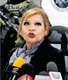  ?? /ÁNGELES GARCÍA ?? María Elena Andrade Ramírez, titular de la Fiscalía General del Estado