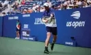  ?? Betancur/AFP/Getty Images ?? Andy Murray hits a return on his way to an impressive victory. Photograph: Kena