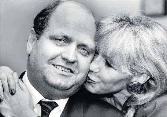  ??  ?? Mike Moore with wife Yvonne after the 1990 leadership coup.
