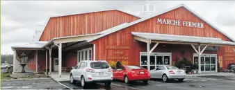  ??  ?? Ferme Guyon's $9-million complex occupies 10 acres in Chambly. Built in an agricultur­al zone, it's easy to overlook because of restrictio­ns on signage.