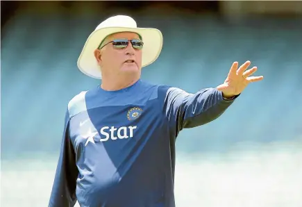  ?? GETTY IMAGES ?? Duncan Fletcher, seen above issuing orders during a term as India’s coach in 2014, has left a lasting legacy to England cricket.