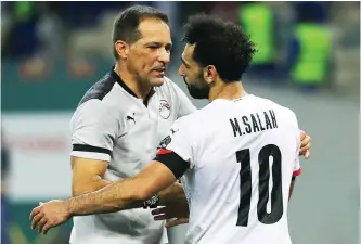  ?? /Facebook ?? Roger de Sa and Mohamed Salah. The Egypt assistant coach says working with stars is something he cherishes.