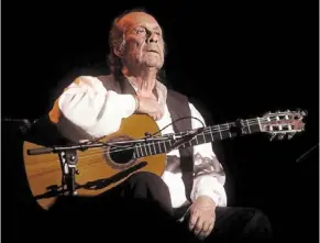  ?? — AFP ?? ‘Flamenco was always marginalis­ed in Spain because it was the music of gypsies, of andalusian­s, of poor and working-class people,’ Paco de Lucia once said, referring to the southern andalusia region where was born and raised.