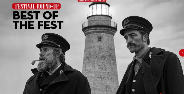  ??  ?? lighting up Willem Dafoe and robert Pattinson play stranded lighthouse keepers.