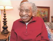 ?? RICKY FLORES, THE JOURNAL NEWS ?? Olivia Hooker feels “lucky and blessed” to be 102.