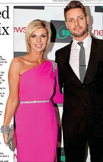  ??  ?? hotspot: Lisa and Keith Duffy left Lillie’s Bordello for home after the incident