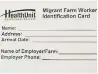  ?? TWITTER PHOTO ?? ID cards for migrant farm workers were partly designed to help check to see if quarantine measures were being followed.