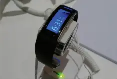  ??  ?? Did Microsoft’s Band 2, shown here on display in 2016, die because of Microsoft’s lack of marketing, or just a general decline in fitness bands? Either way, it hasn’t been replaced.