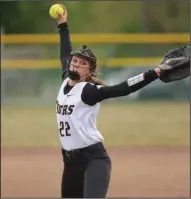  ?? (NWA Democrat-Gazette/Andy Shupe) ?? Maddy Prough helped lead Bentonvill­e to Class 7A softball state championsh­ips in 2016 and 2017 before signing to play at the University of Central Arkansas.