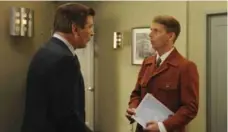  ?? ALI GOLDSTEIN/NBC ?? Alec Baldwin as Jack Donaghy and Jack McBrayer as Kenneth Parcell in NBC’s 30 Rock. McBrayer says doing the show has been a real treat.