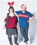  ??  ?? Ruth Jones and James Cordon as Nessa and Smithy.