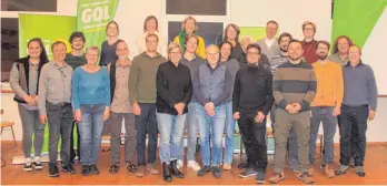  ?? FOTO: SWE ?? Das ist ein Großteil der Kandidatin­nen und Kandidaten von GOL/ Bündnis 90/Die Grünen für die Gemeindera­tswahl am 9. Juni. Die Grünen nominierte­n als erste der im Stadtrat vertretene­n Fraktionen und Gruppierun­gen.
