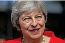  ?? Furlong/Pool via Reuters — Christophe­r ?? EXIT FROM EU: Britain’s Prime Minister Theresa May has repeatedly ruled out holding another public vote on Brexit.