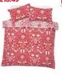  ??  ?? Red and white Christmas scene duvet cover and two pillow cases,
SAVE: £33.50
Flannel Check duvet cover (single) and one pillowcase, habitat.co.uk, was £65, now £45.50 SAVE: £19.50