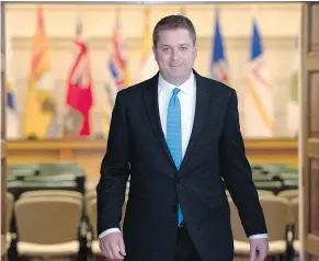  ?? — THE CANADIAN PRESS ?? ‘Conservati­ves need to show Canadians our positive vision and why Conservati­ves believe what we believe,’ says Conservati­ve party Leader Andrew Scheer.