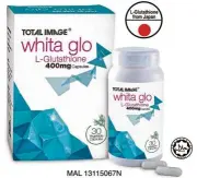  ??  ?? Total Image Whita Glo L-glutathion­e 400mg is made of natural, high-quality and pure OPITAC L-glutathion­e.