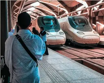  ?? ?? La operación completa del tren entre Medina y La Meca arrancó el 31 de marzo de 2021.