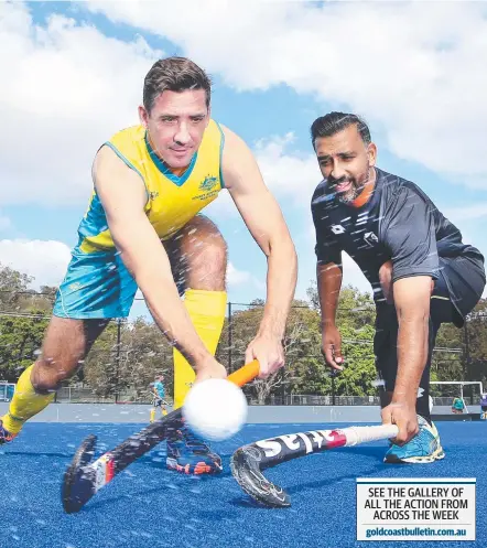  ?? Picture: GLENN HAMPSON ?? Australian captain Peter Somers and Kiwi counterpar­t Anil Nathoo are ready for the masters event.