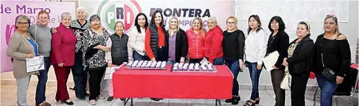  ?? ?? ▮ En el marco del Día Internacio­nal de la Mujer, el Comité Municipal del PRI Frontera realizó un gran evento para todas las mujeres.