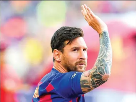  ?? AFP ?? Lionel Messi is waving goodbey to Barcelona after a decade but a legal fight over millions of dollars will come first.