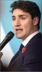  ?? The Canadian Press ?? Canadian Prime Minister Justin Trudeau