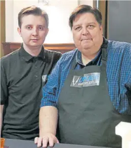  ??  ?? Father and son team Jory and Billy Duncan, founders of Carnoustie Distillery.