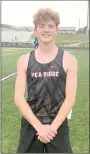  ?? Courtesy photograph ?? Brenden Power finished third in the 110-meter hurdles at the district championsh­ips. He is headed to state.