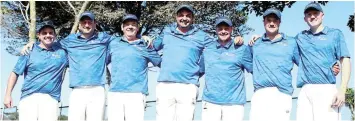  ?? Picture: SUE MACLENNAN ?? TOP TEAM: The Carara Agro Processing team at the Kowie Toyota 6-a-side corporate cricket tournament hosted at Port Alfred High School on Saturday 3 September (from left) Ross Daly, Grasham Haines, Ian Robertson, Danie van Rensburg, Brad Wilmot, Richard Beyleveld and Brian Duxbury.