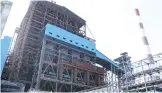  ?? ?? Constructi­on works under way at North Chennai Super Critical Thermal Power Station Stage III plant