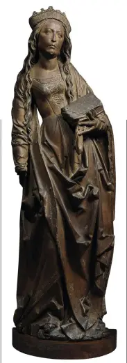  ??  ?? 1. St Catherine, c. 1505, Tilman Riemenschn­eider (c. 1460–1531), limewood, ht 104.7cm. Sotheby’s New York, $6.3m