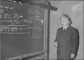  ?? PICTURE: AP/AFRICAN NEWS AGENCY (ANA) ?? Albert Einstein delivers a lecture at the meeting of the American Associatio­n for the Advancemen­t of Science in 1934.