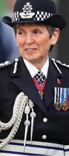  ??  ?? Hard line: Met Police Commission­er Cressida Dick