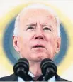  ??  ?? RETALIATIO­N Joe Biden