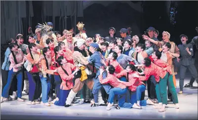  ?? PROVIDED TO CHINA DAILY ?? Dancers in Japan’s Matsuyama Ballet Troupe perform The White-Haired Girl in Beijing in October 2011.