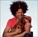  ??  ?? Marc Lottering and dog Tina. PICTURE: FAIRLADY MAGAZINE